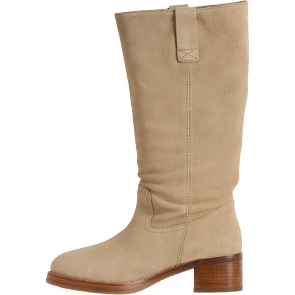 NEW Frye Camryn Tall Shaft Unlined Boots - Suedein Taupe for women 1125 17s8 - Picture 3 of 6